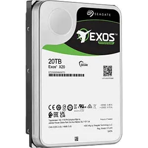 Seagate Exos X20 ST20000NM007D - Harddisk - 20 TB - intern - SATA 6Gb/s OEM SEAGATE